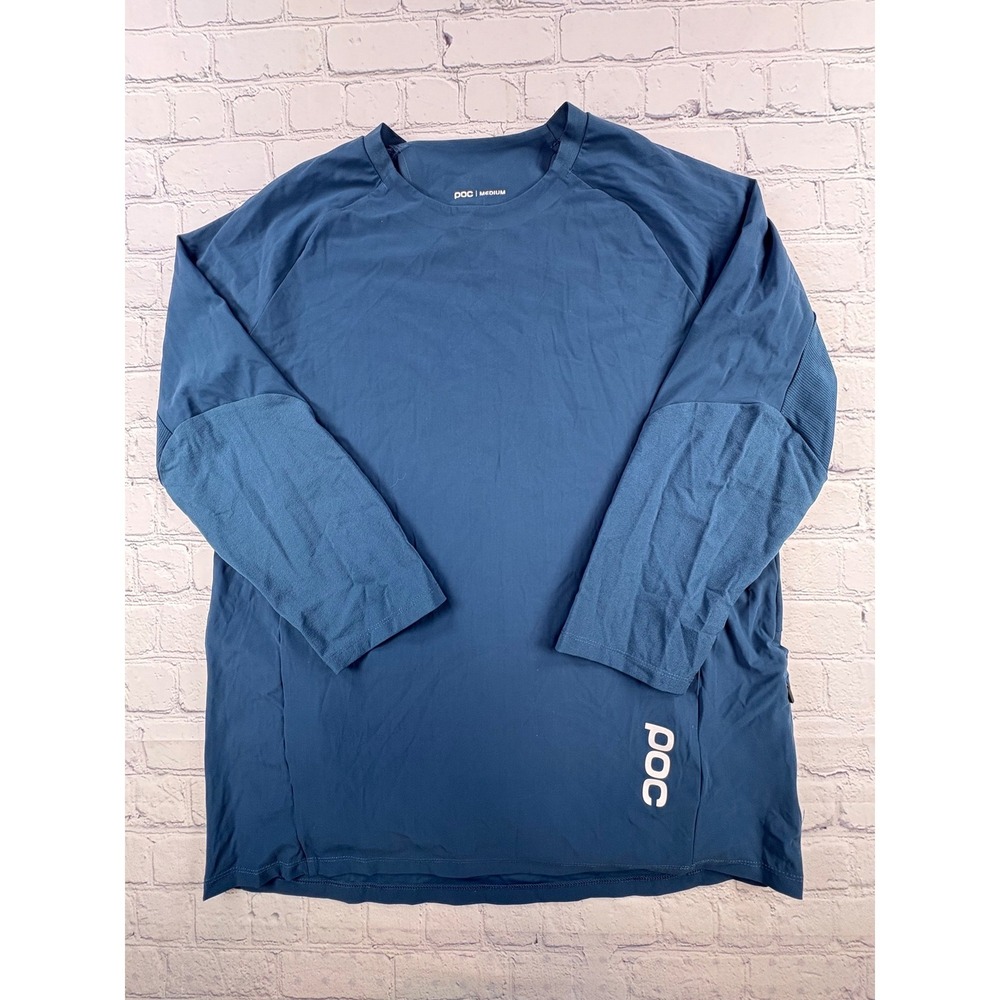 POC Resistance MTB Jersey Womens Medium Blue Good 3/4 Sleeve